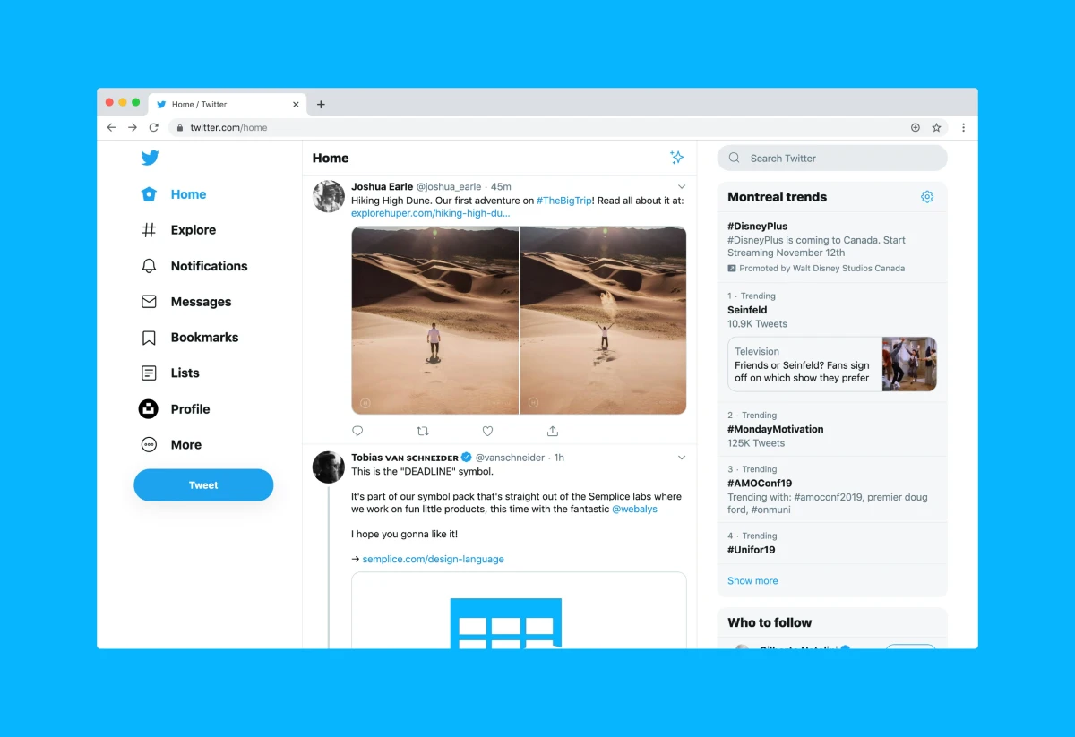 Image showing the interface of Twitter/X