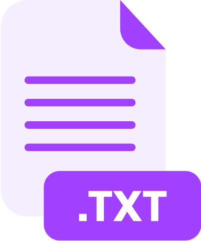 txt file supported